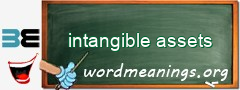 WordMeaning blackboard for intangible assets